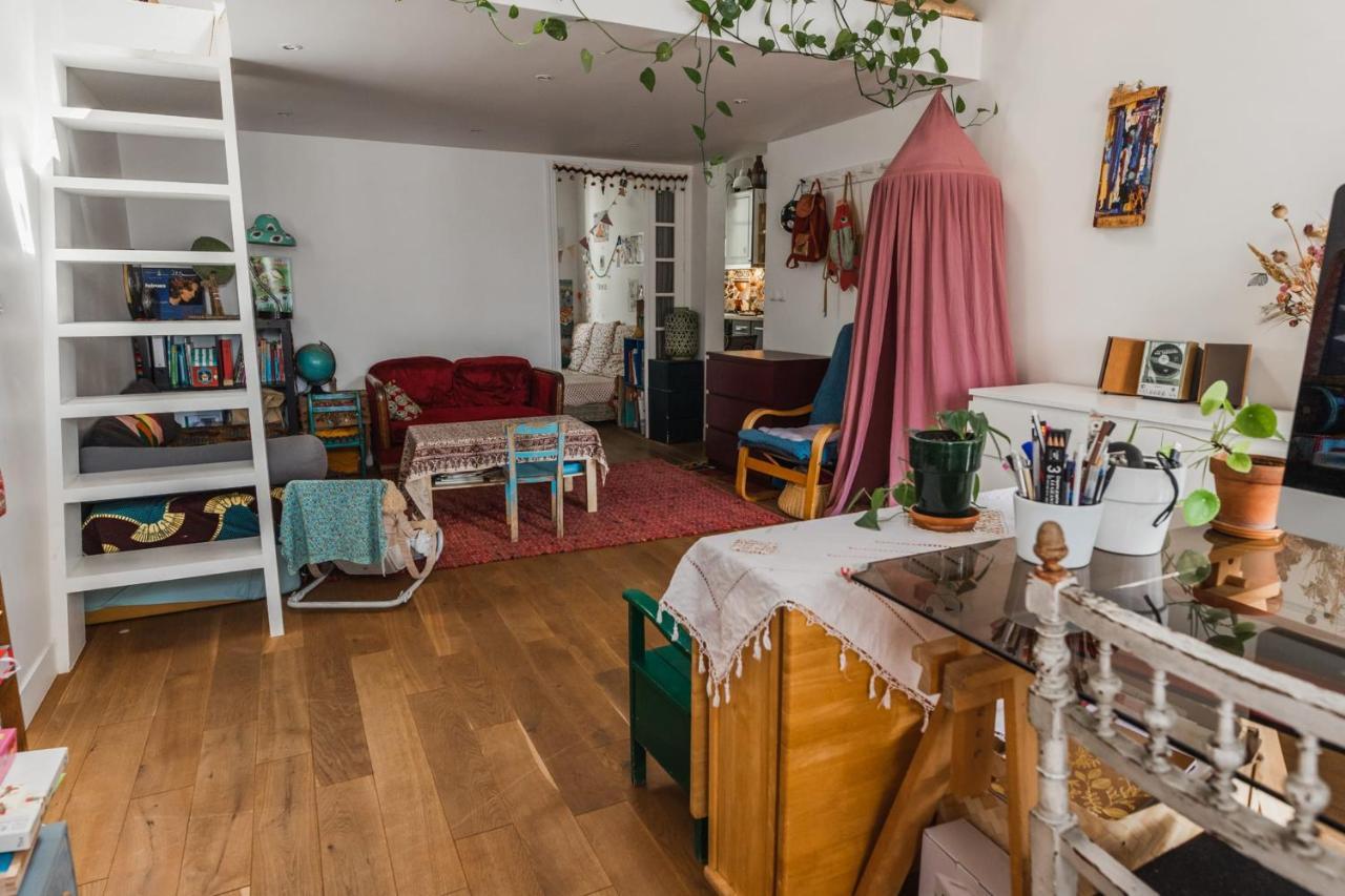 Apartament Bright Atypical Duplex In Menilmontant Paryż Zewnętrze zdjęcie