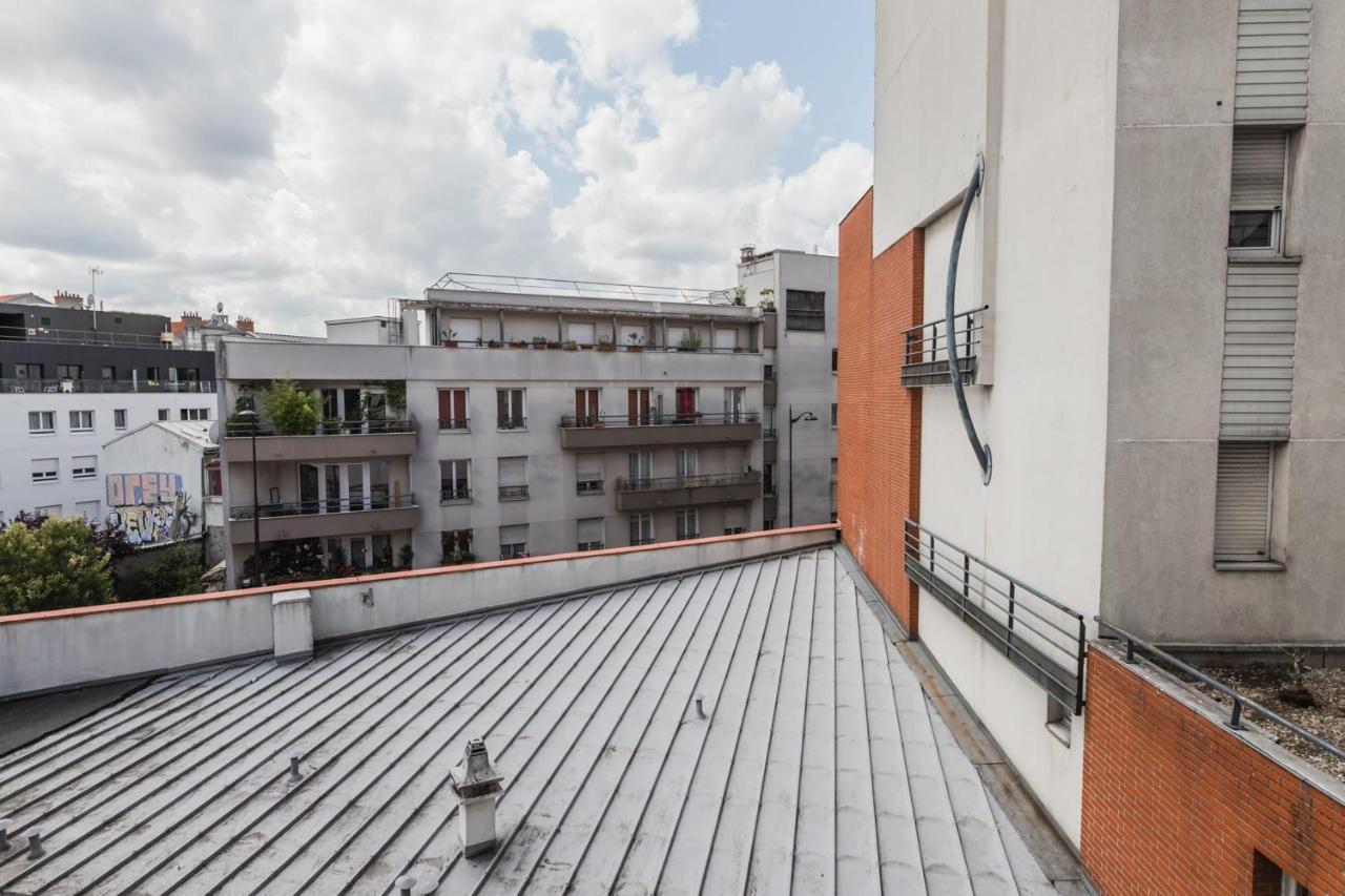 Apartament Bright Atypical Duplex In Menilmontant Paryż Zewnętrze zdjęcie